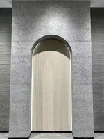 Revêtement mural flexible imperméable en pierre naturelle de style alliage d'aluminium moussé, nouveau design, pour intérieur et extérieur
