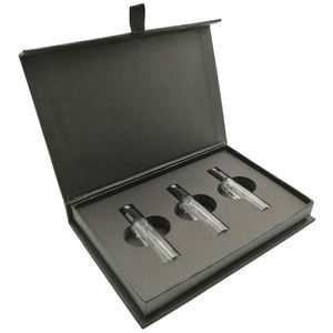 Caja negra de regalo de embalaje de envío de cartón de papel de cartón personalizado - Product Image 3