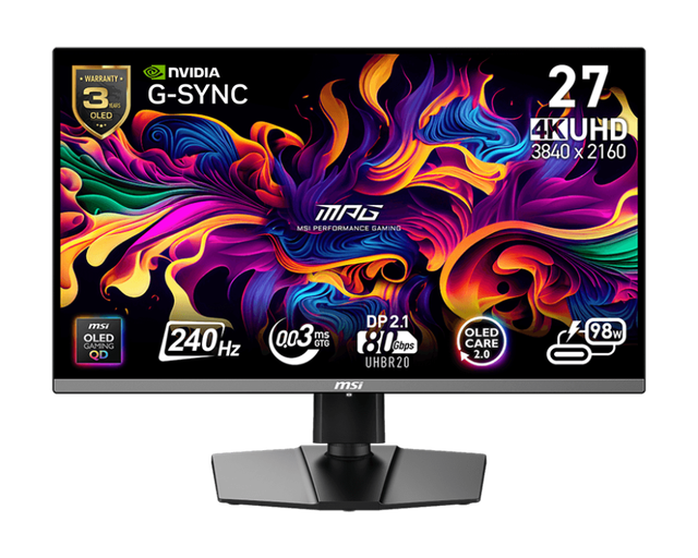 Original MS1 MPG 272URX QD-OLED Gaming Monitor 27inches QD-OLED 3840x2160 240Hz 0.03ms Computer Monitor