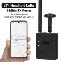 Nœud radio Meshtastic haute puissance LT4 28dBm pour réseau maillé hors réseau avec carte LoRa Heltec V4 avec antenne GPS 868 915