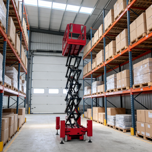 รถยกไฮดรอลิกไฟฟ้าแบบกรรไกร ระยะยก 20 เมตร ระบบปรับระดับอัตโนมัติ ทนทาน เหมาะสำหรับงานยกในคลังสินค้าภายในอาคาร - Product Image 3