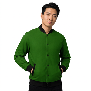 Veste pour homme fabriquée directement en usine, veste bomber de haute qualité, vêtements de mode pour homme et femme, tailles jeunes et adultes, veste en laine. - Product Image 1