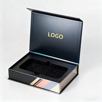 Boîte d'emballage cadeau magnétique en carton rigide Eva avec insert en mousse Eva, logo personnalisé, vente en gros