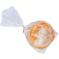 Emballage cadeau pour bonbons, emballage à pain, cristal transparent, plat, cellophane, 50 pièces