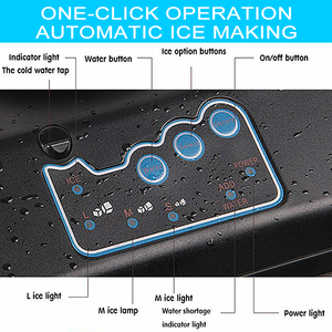 आइस ब्लॉक बनाने की मशीन 25 किलोग्राम स्वचालित काउंटरटॉप नग्गेट छोटे पोर्टेबल आइस निर्माता मशीन वाणिज्यिक घरेलू मूल्य के लिए - Product Image 6