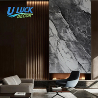 Panneau PVC Moderne Effet Marbre Anti-UV, Imperméable et Ignifuge pour Décoration Murale Intérieure – Idéal Hôtels, Commerce et Usage Domestique