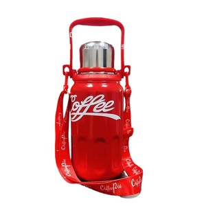 Termo de Acero Inoxidable 316 de Gran Capacidad, Botella de Agua Portátil para Exteriores con Correa, Aislamiento Térmico de 12 Horas, Termo para Café - Product Image 5