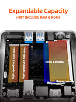 Pour la maison et l'étude, tout nouveau mini PC Firebat R2, système barebone, AMD Ryzen 5 3500U, PC avec mini PC de haute qualité