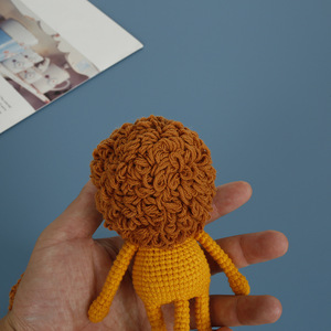 Knit Knitting Crocheted Animals lion KeyChain Crochet Toys Handmade Amigurumi Plushies lion Plush Toy Jewelry Key <b>Ring</b> Chains - Product Image 4