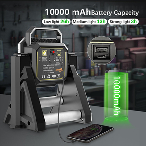 Đèn làm việc LED COB tích điện, có thể kéo dài, công suất cao 3000 lumen, kèm chân đế - Product Image 3