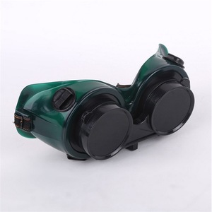 Lunettes de sécurité à double verre relevable pour soudage, lentille de 1,5 mm, excellente transmission de la lumière, protection contre les rayonnements lumineux - Product Image 1