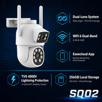 Groothandel Buiten Mini PTZ Camera Ingebouwde Microfoon Tweerichtingsgesprek Intercom WiFi CMOS Sensor Cloud IP65 Waterdicht Eseecloud App