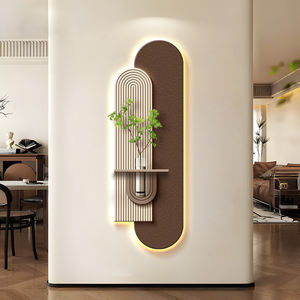 Arenaria a doppio strato piante idroponiche arte decorazione per la casa pittura ingresso sala luminosa decorazione a LED - Product Image 2