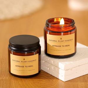 Vela Aromática de Cera de Soya Negra Mate <span class=keywords><strong>con</strong></span> Aroma a Lavanda, en Frasco <span class=keywords><strong>con</strong></span> Tapa, Decoración para el Hogar, Aromaterapia, Moderna, Hecha a Mano, Ecológica, Venta al Por Mayor - Product Image 6