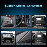 Autoradio à écran tactile Android 12.3 "pour Mercedes Benz Classe V Vito Viano Valente Metris W447 2016-2020 Autoradio stéréo