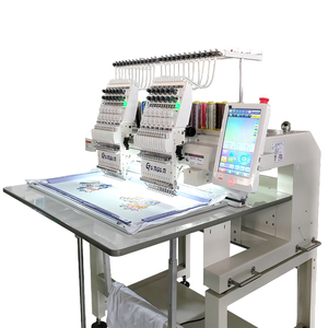 Servicio a Domicilio! Máquina de bordar automática Dahao de dos cabezales y 9, 12, 15 agujas de alta velocidad para cuero y tela - Product Image 2