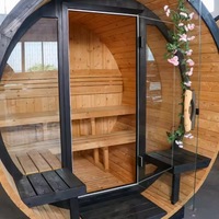 Poêle de sauna extérieur à bois en acier inoxydable pour sauna rond, cabine de sauna, spa de jardin