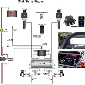 ชุดระบบกันสะเทือนของวาล์วอากาศระดับสูงสุด4วาล์วระบบควบคุมอิเล็กทรอนิกส์/นิวเมติก/ลิฟท์แอร์3 - Product Image 4