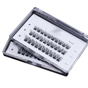 Extensions de <span class=keywords><strong>cils</strong></span> en grappes à faire soi-même à la maison, adhérence forte, sans colle, <span class=keywords><strong>cils</strong></span> naturels pré-collés, faux <span class=keywords><strong>cils</strong></span> auto-adhésifs - Product Image 1