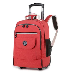 The new 600D multi-color optional travel backpack with wheels and levers is necessary for business trips