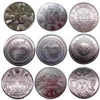 Pièces de monnaie métalliques personnalisées en gros, nouvelles pièces souvenirs promotionnelles, jetons d'arcade personnalisés JO-TC-19