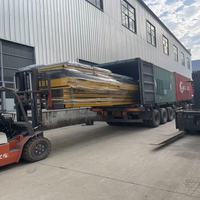 Monte-charge hydraulique à rail de guidage, élévateur de marchandises 3 étages 12m, plateforme de levage verticale homologuée CE pour usage résidentiel