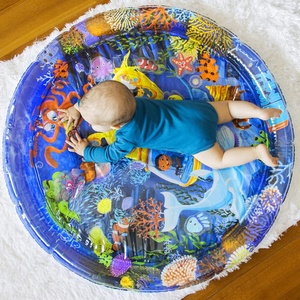 Alfombra de Agua Extra Grande, Centro de Actividades Multifuncional Inflable, Juguete de Estimulación para Bebés, Niños Pequeños, Niños y Niñas, PVC - Product Image 1