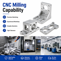 Pièces en aluminium sur mesure par fraisage CNC pour supports de montage d'équipements d'automatisation avec tolérances strictes
