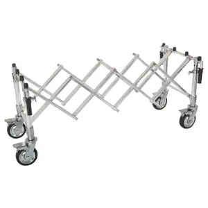 Coffins lowering device trolleys aluminum alloy funeral stretcher