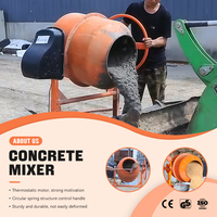 Bétonnière Électrique Portable Jiqian 205L, Moteur 1000W, Haute Efficacité 2M/H, Garantie 1 An, Poignée Certifiée