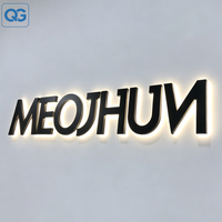 Letreros Luminosos LED Personalizados para Negocios y Tiendas, Letreros 3D con Retroiluminación LED, Letrero con Logotipo para Exteriores, Letrero LED para Fachada de Tienda