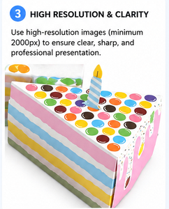 Custom <b>Cake</b> Slice Shaped <b>Gift</b> <b>Box</b> with Polka Dot Print Rigid Paperboard Triangle Packaging for Candy and Party Wholesale - Product Image 2