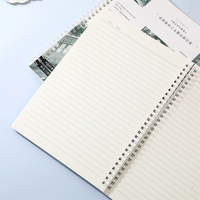 Cahier à double spirale B5 de Depai Carton blanc 80g Pages intérieures 65 feuilles horizontales Idéal pour la documentation