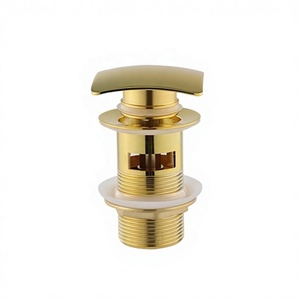Vanne de vidange à <span class=keywords><strong>clic</strong></span>-<span class=keywords><strong>clac</strong></span> moderne en laiton chromé pour lavabo, évacuation filetée G1-1/4" pour cuisine et baignoire - Product Image 4