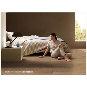 Baldosas de porcelana efecto madera color marrón francés de 600x1200 mm para suelo y pared, cerámica decorativa. - Product Image 4