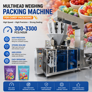 Máquina Automática de Alta Velocidad para Envasado de Dulces, Equipo de Llenado y Sellado de Bolsas Preformadas con Cierre Hermético, Confiable y Eficiente - Product Image 1