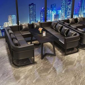 Retro estilo industrial bar cubierta sofá café occidental comercial <span class=keywords><strong>restaurante</strong></span> cafetería bar área de <span class=keywords><strong>descanso</strong></span> mesa de comedor y sillas conjunto - Product Image 6