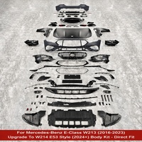 Kit carrosserie pour Mercedes Benz Classe E W213 2016-2023, pare-chocs avant et arrière style W214 63, avec capot, mise à niveau 2024+