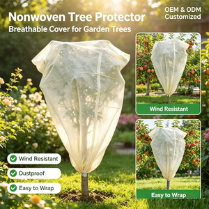 Bolsa Protectora para Árboles de Tela No Tejida, Protección Contra Heladas, Cubierta para Plantas, Altura Personalizable, Cubierta de Sombra para Árboles de Jardín - Product Image 3