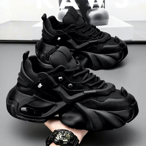 Korean Style New Versatile Breathable Splicing Thick Sole Trendy Dad <b>Shoes</b> Youth Popular <b>Height</b>‑up Sports Casual Sneakers - Product Image 3