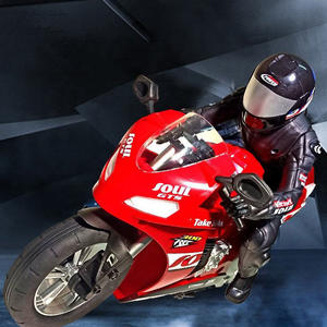 Motor Sepeda Motor Listrik Kendali Radio 2.4G 1/6, Mainan Motor Balap RC Stunt Berdiri Seimbang Sendiri dengan 6 Sumbu Giroskop - Product Image 4