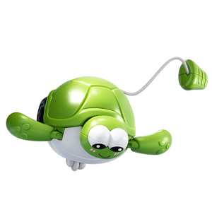 Juguete de Animales Marinos con Cuerda para Tirar, Juguete de Dibujos Animados de Criaturas Marinas con Ruedas Libres para Niños, Entrenamiento Sensorial Temprano, Juego en Interiores - Product Image 4