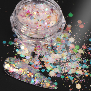 Design Nail Supplies Candy Color Glitter Nail <strong>Sequins</strong> 3D Holographic <strong>Sequins</strong> Decoration Nail <strong>Art</strong> - Product Image 1
