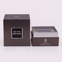 Boîtes Cadeaux de Parfum Cosmétiques avec Logo Personnalisé, Noir de Luxe, en Papier, pour Bouteilles Magnétiques, 30ML 50ML 100ML