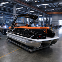 Meilleur rapport qualité-prix, bateau ponton haute performance pour 12 personnes, console de luxe, salon avant, arche électrique, yacht de pêche