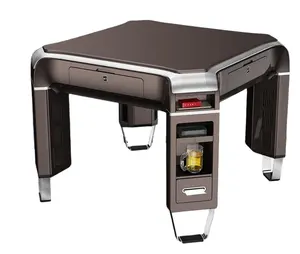 带加热功能的折叠式自动麻将桌/带移动充电的麻将桌
