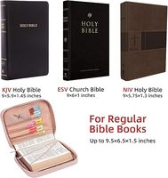 Housse de Bible personnalisée, étui de transport durable pour livre, sac d'église pour accessoires bibliques avec poignée pour femmes