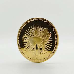 Pièce commémorative personnalisée en métal antique plaquée or en laiton, pièce de collection gravée et embossée - Product Image 3