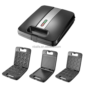 Aifa - Plancha Eléctrica Antiadherente Negra para Uso Doméstico, Nueva y <span class=keywords><strong>Económica</strong></span>, para Paninis, Waffles y Sándwiches - Product Image 2