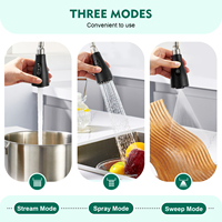 Smart touch sens robinet extractible cuisine noir robinet cuisine évier robinet mitigeur d'eau